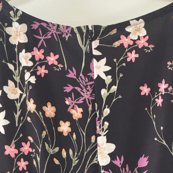 American Living Womens Black Floral Dress Size 8 - Picture 16 of 16